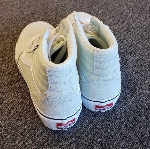 Vans Filmore Hi Top Platform Mint Green Sneakers NEW - Picture 4 of 6